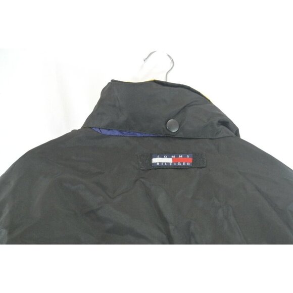 Tommy Hilfiger Expedition Outdoors Spell Out Flag Puffer Jacket 90s Mens Med Vtg - Picture 12 of 12